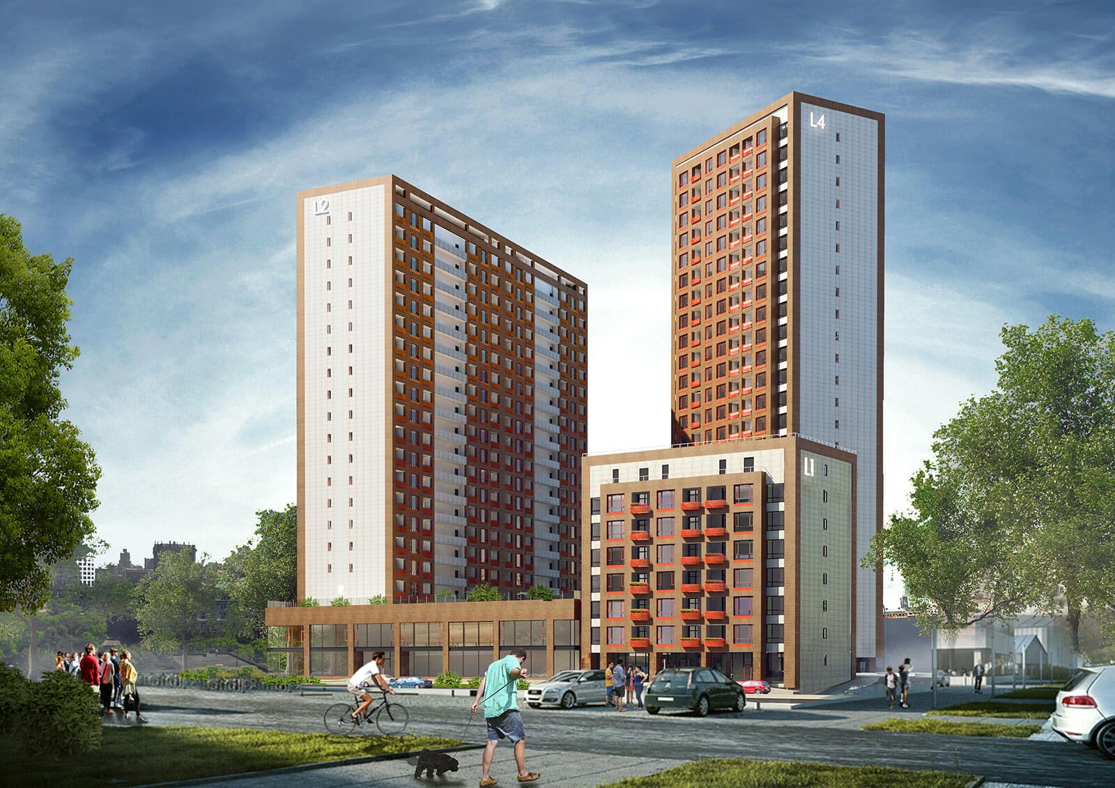 L-Kvartal. Office-residential complex.
