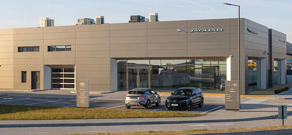 Jaguar Land Rover Lviv Concept Dealer Construction Project